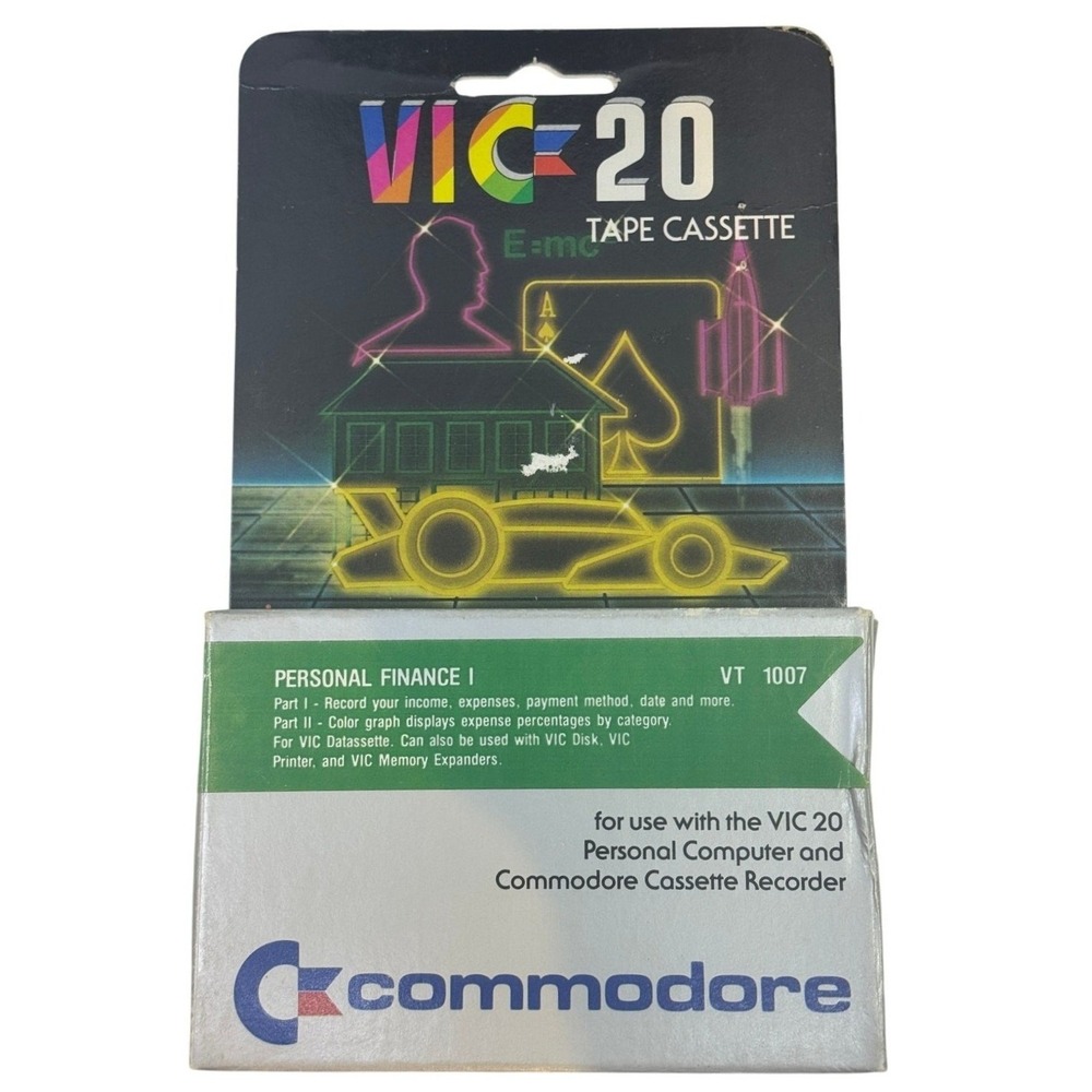 Commodore VIC-20 Personal Finance I Tape Cassette‎ VT1007 1981